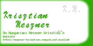 krisztian meszner business card